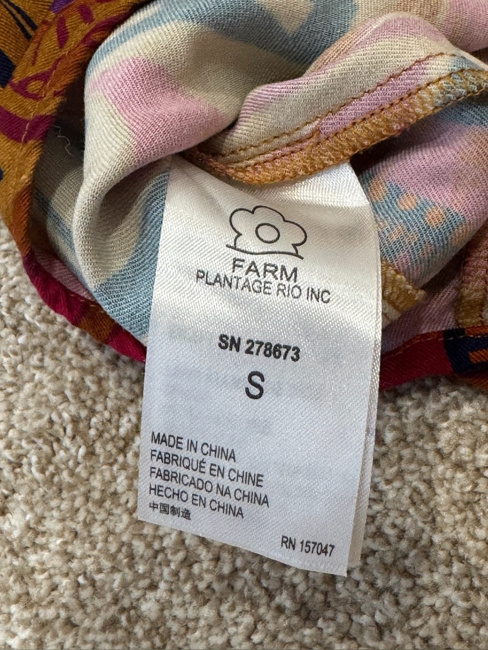Farm Rio Anthropologie Cool Tropical red orange Print Maxi Skirt Size S - Picture 7 of 10